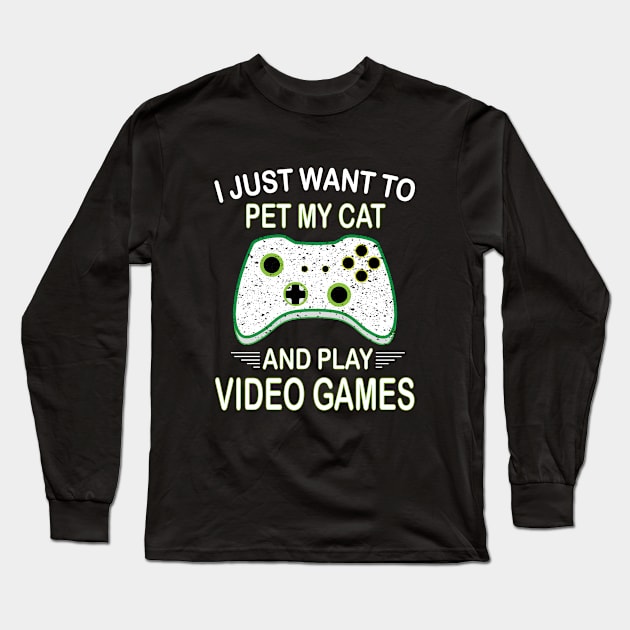 Cool Gamer Gift Long Sleeve T-Shirt by othmane4